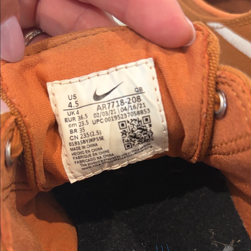 Nike Women's Sneakers - Rich Orange